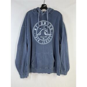 Vintage Wildwood New Jersey Hoodie Sweatshirt Men’s Size Medium 2XL Blue